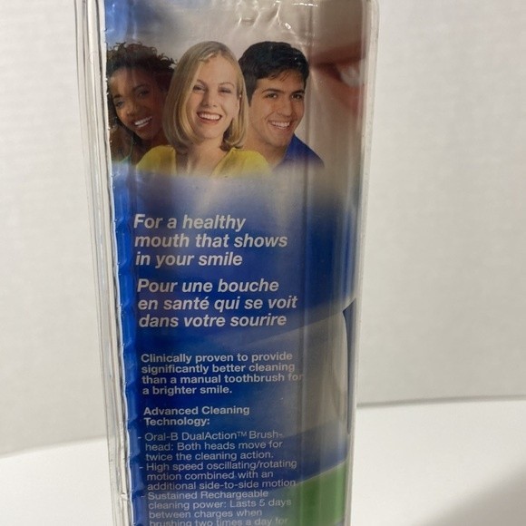 Oral B Vitality Dual Clean Electric Toothbrush Green Rechargeable - Picture 5 of 12